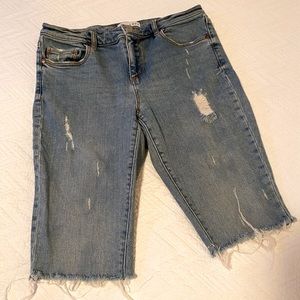 Cut Jean Shorts